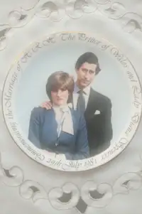 Prince Charles Princess Diana Wedding Plate 1981 Royal Grafton