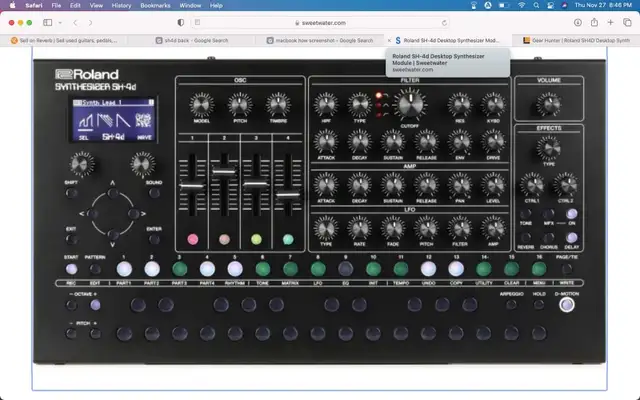 Roland SH-4D Polyphonic MULTI-TIMBRAL Desktop Synthesizer in Pro Audio & Recording Equipment in Saskatoon - Image 2