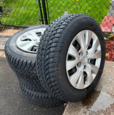 15” Studded Antares - Grip 60 Ice winter tires on rims. These were bought new just before the winter...