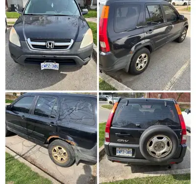 Selling my 2002 Honda CR-V with 320,000km on body and 220,000km on new engine, car runs and drives w...