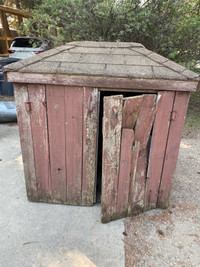 Free small garbage house , dog house , dry wood storage