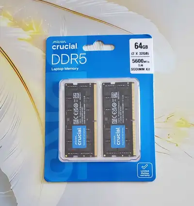 crucial laptop 64gb ddr5  new sealed, View more