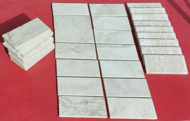 34 CERAMIC BACKSPLASH TILES (3.25" x 6.5") MADE IN ITALY in Floors & Walls in London