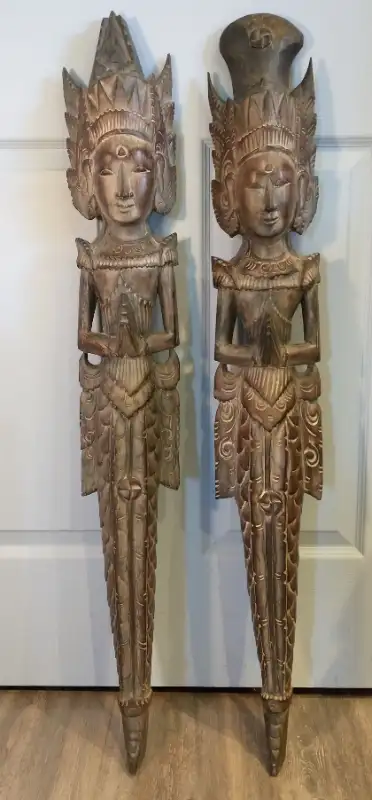 Balinese wood wall mounted deities, View more