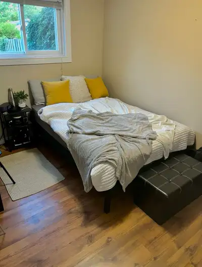 full size bed frame (no tools required), View more