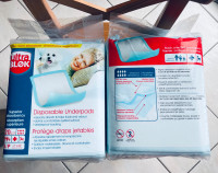 2 bags of UltraBlok Disposable Incontinence Underpads