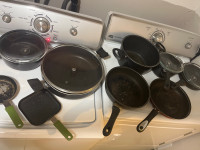 Selling pots and pans asap - no space bought new sets! 
