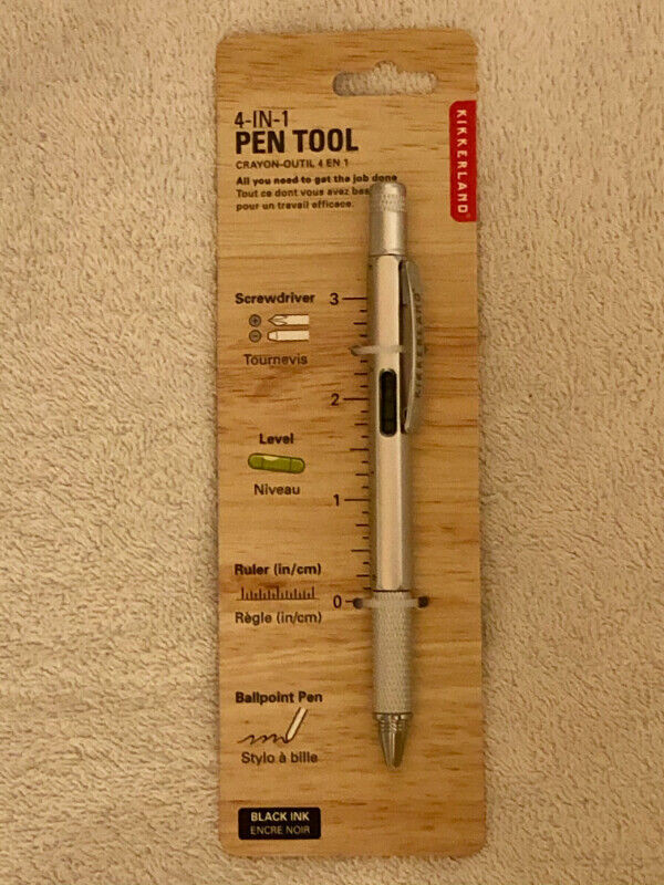 Kikkerland 4-In-1 Pen Tool (screwdriver, level, ruler) new in Hand Tools in Edmonton