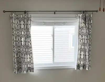 Cotton Curtains, 2 Panels (with rings), View more