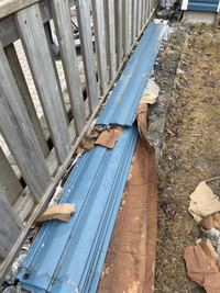 Cobot blue vinyl siding