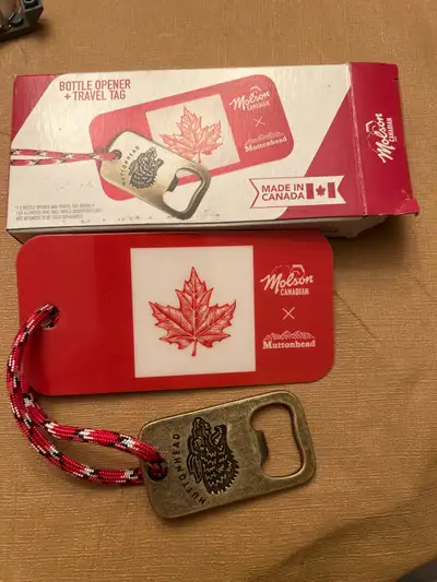 Molson Canadian x Muttonhead Bottle Opener and Travel Tag, View more
