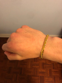 Gold Miami Cuban link bracelet