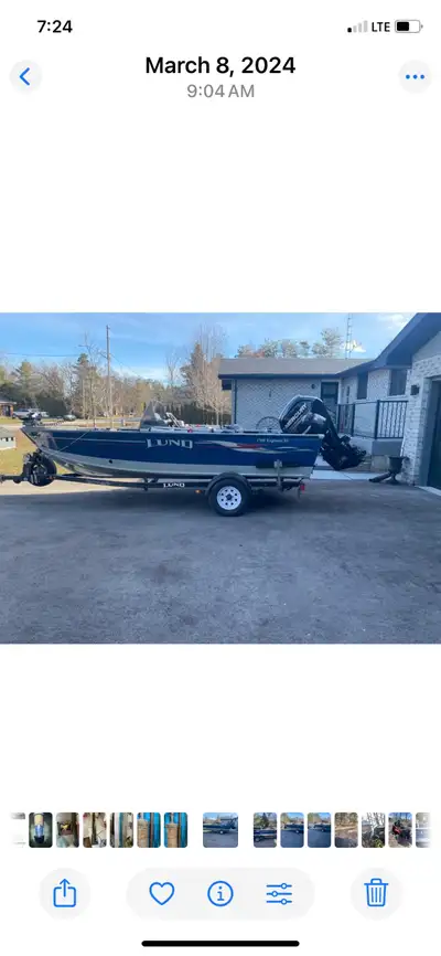 2007 Lund ss explorer 17 ft 90 hp 2017 9.9 kicker 2008 Min kota trilling motor 55lb thrust Lowrance...