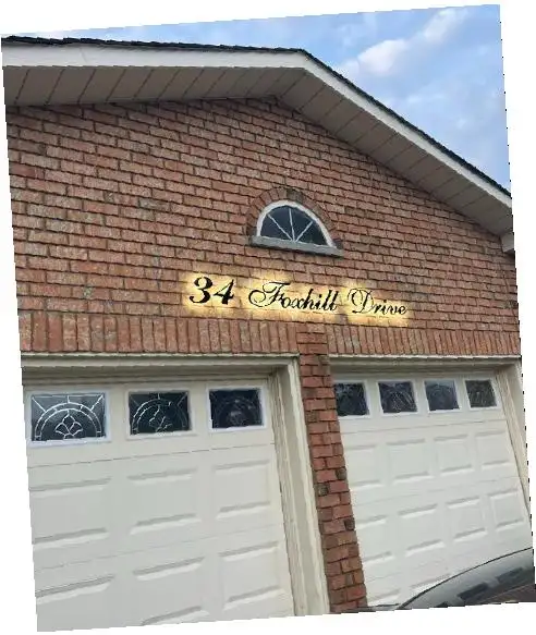 LED Script Number Home Address Cursive Custom Letter Light Sign in Outdoor Décor in City of Toronto - Image 4