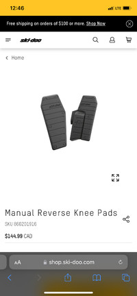Ski Doo Manual Reverse Knee Pads