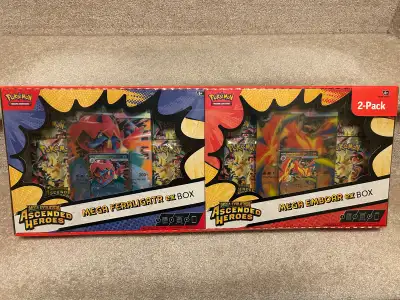 Pokémon 2 Pack ex Boxes (Mega Emboar ex & Mega Feraligatr ex), View more