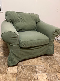 Free Green Cotton Arm Chair