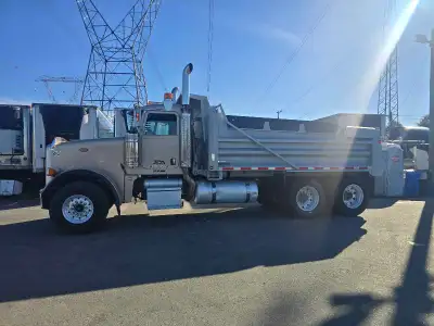 2008 Peterbilt Dump Truck, ISX 550 with 90k on rebuilt, 18 speed full lockers, Heavy spec 20 front 4...