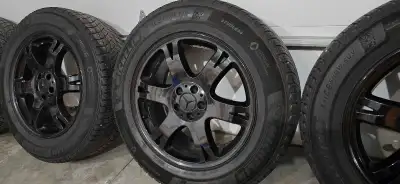 Excellent condition OEM mercedes black rims & winter tires. Rims 19" (made in Italy). Michelin winte...