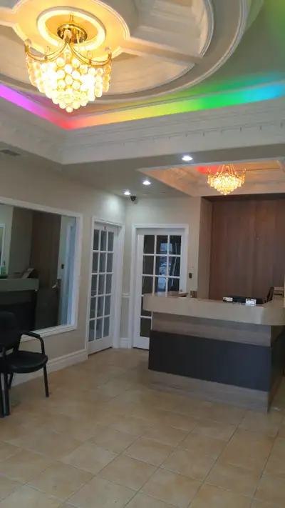 Office rooms are available @$500.00. Reception and kitchen are common. it is on ground level and you...