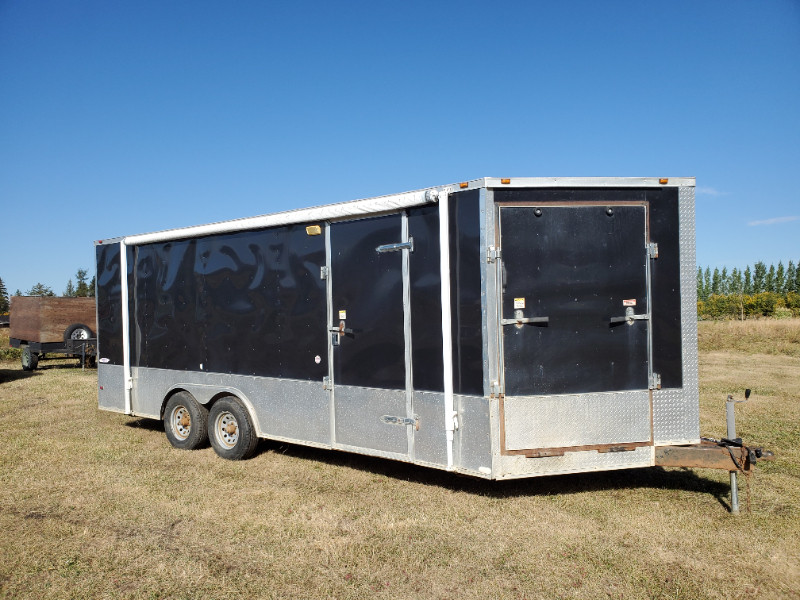 2011 Freedom 8.5X20 VNose Sled Hauler/Car Hauler. Front Door Cargo