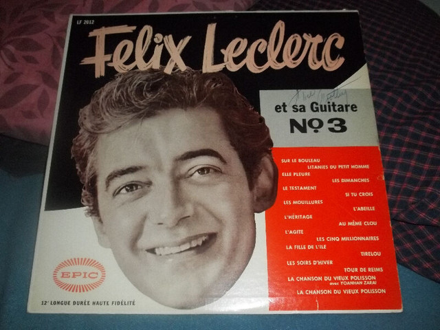 23 vinyles de Félix Leclerc à vendre . Photos sur demande . dans Art et objets de collection  à Laval/Rive Nord - Image 4