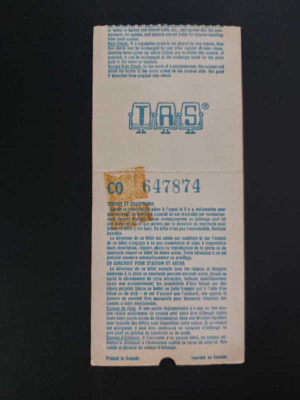 VINTAGE 1980 QUEEN CONCERT TICKET STUB in Arts & Collectibles in St. Catharines - Image 2