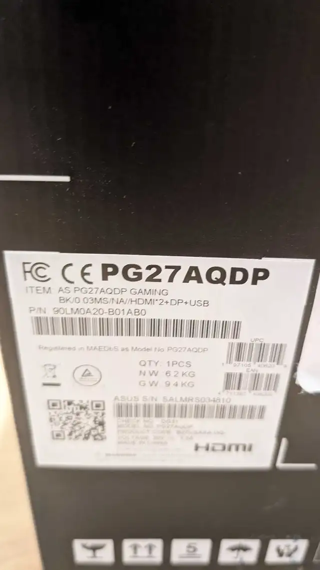 ROG PROFESSIONAL GAMING MONITOR, OLED, 480 HRZ!!!  in Monitors in City of Montréal - Image 5