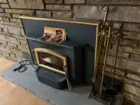 Antique wood burning stove / fireplace 