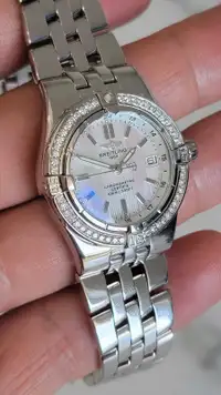 Ladies New VVS Diamond Breitling Watch