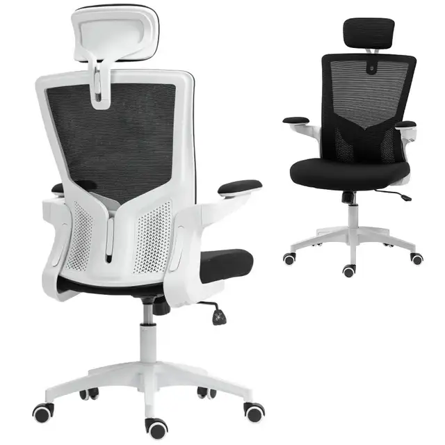 Ergonomic Office Chair, Swivel Desk Chair with Adjustable Lumbar in Chairs & Recliners in Markham / York Region - Image 11