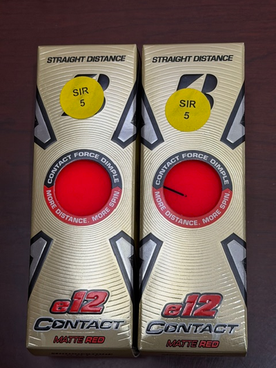 Bridgestone e12 Contact Golf Ball Sleeves (2) - Red - $7 each, View more