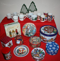 SANTAS Mugs,Tins, Plate ETC 4 / $1.00