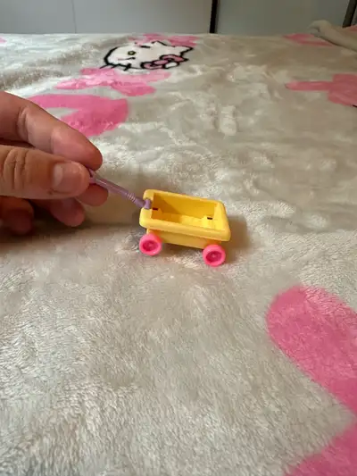 Kids Yellow pink and purple mini toy wagon , View more