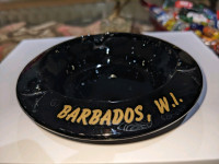 Vintage Made in USA Barbados West Indies ashtray 