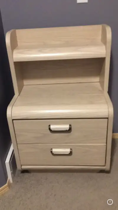 Washed Oak night stands & queen sized headboard , View more