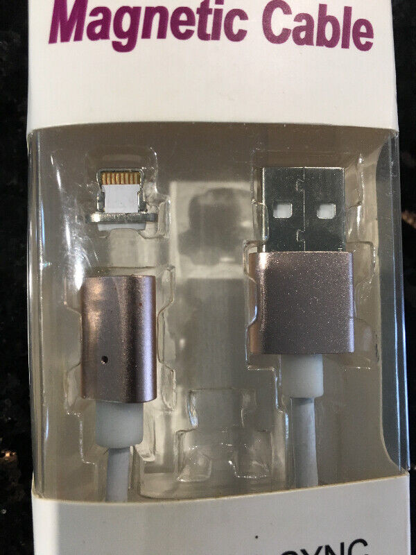 iPhone Magnetic USB Cable, like Magsafe, Charge and Sync in Cell Phone Accessories in Edmonton - Image 2