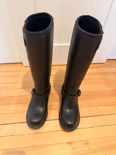 Bogs McKenna 52440 Womens US 7 Rain Boots Black Leather, View more