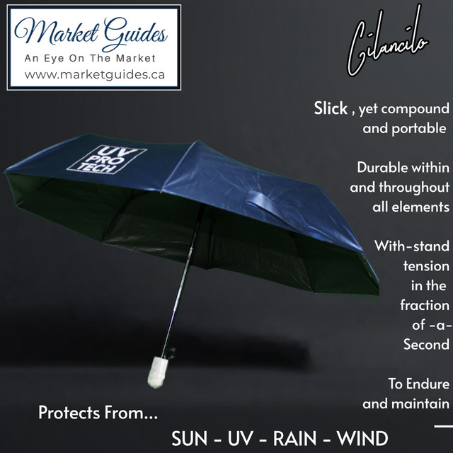 Sun Block Umbrella - 37" - Cilancilo ~ For Sun, Rain, WinD in Golf in Edmonton - Image 2