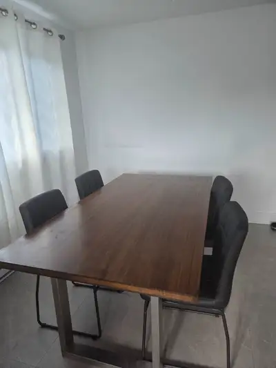 Wood Table + 6 chairs, View more