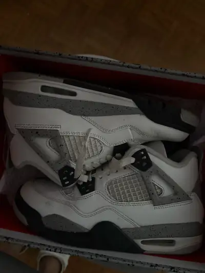 Jordan 4 GS 5 white cement, View more