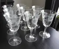 Cornflower Crystal Goblets (Hughes) see description for prices
