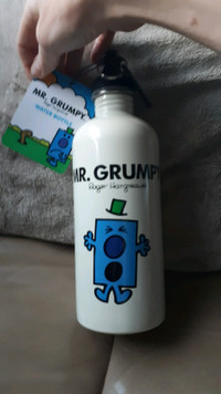 New Mr. Grumpy Metal Thermos Bottle