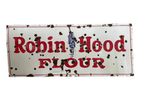 6ft Long Porcelain Robin Hood Flour Sign