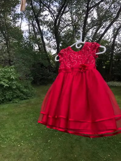 5T Fancy Red Dress $15, View more