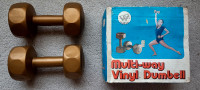Multi-way Vinyl Dumbbell Pair, Set of 2 (Brand Name: Strong Man)
