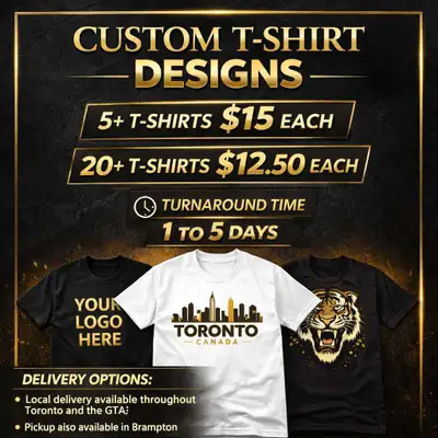Custom Clothing | Custom T- Shirts | Custom Clothing Design Pricing 5+ T-shirt $15 each 20 +T-shirts...