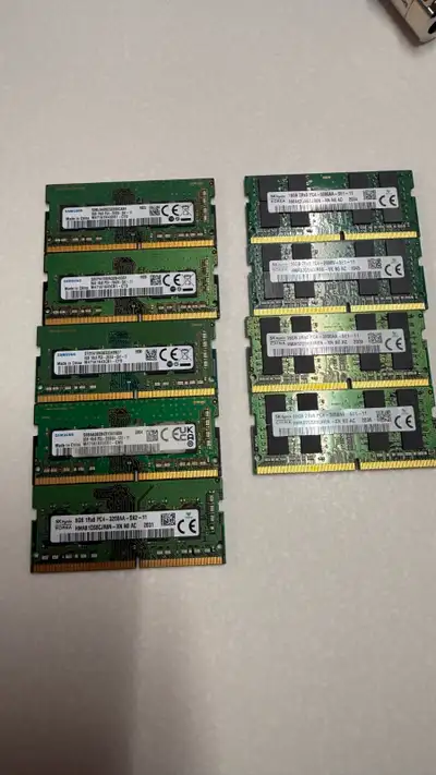 Laptop DDR-4 Rams 8 GB ($55)  & 16 GB ($85), View more