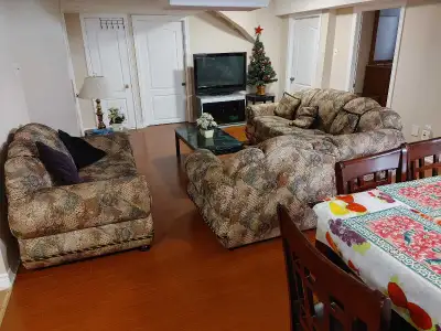 Fully furnished 3 bedrooms basement apartment. All utilities included. Water, electricity, heat and...