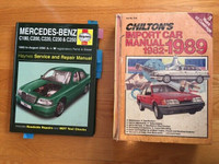 Livre de mécanique Chilton voitures importées, Années 1980
